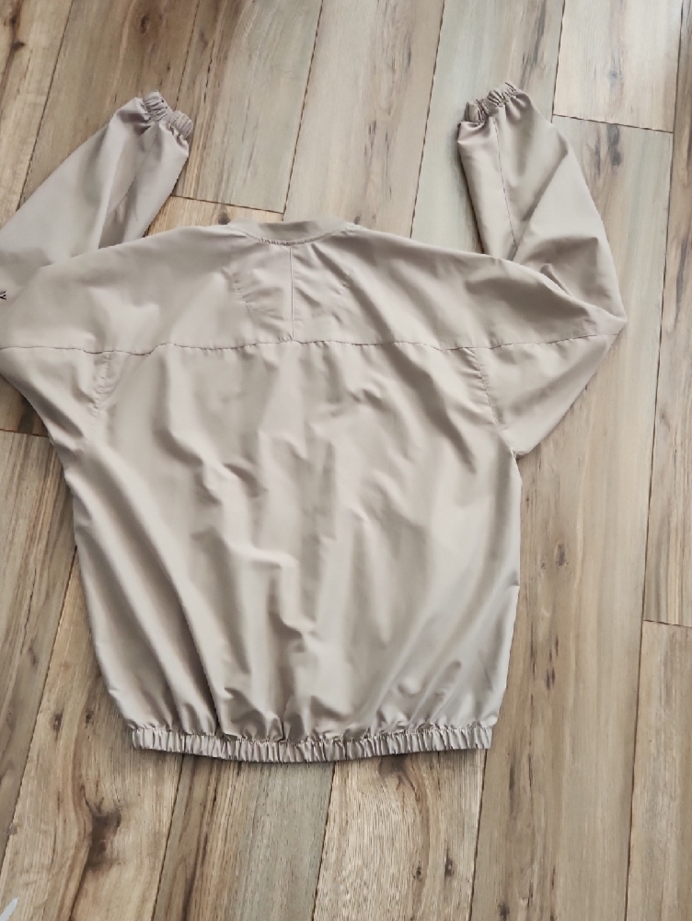 FootJoy V-Neck Pullover Golf Long Sleeve Windshirt Jacket Khaki Men's Size M/L - Picture 7 of 7